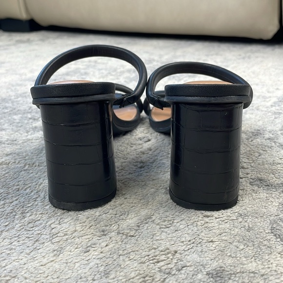 DV Dolce Vita Halsty Double Band Mules Chunky Heel Sandals Sz 8.5 - Picture 7 of 12